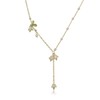 Lily of the Valley Necklace Green Leave Freshwater Pearl Lily