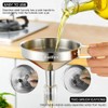 Stainless Steel Funnel, Walfos 3 Different Sizes of Kitchen funnels