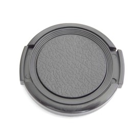 vhbw Universal Lens Cap 39mm Compatible with Camera DSLR - Plastic Black with Side Grip