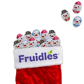 Fruidles Christmas Milk Chocolate Cookies & Cream Snowmen Party Bag Fillers, Individually Wrapped Foils, Kosher Dairy (Half-Pound)