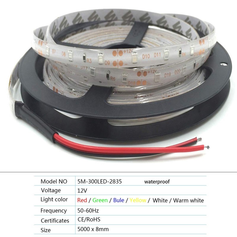 FOLGEMIR 5 m LED Strip, Cold White 2835 SMD 300