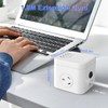 HITRENDS Power Strip with USB, Power Board with 3 Outlets