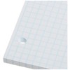 Pacon Filler Paper, White, 3-Hole Punched, 1/4" Grid Ruled 8"