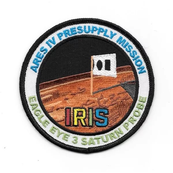 The Martian Movie Ares IV Presupply Mission Logo Embroidered Patch