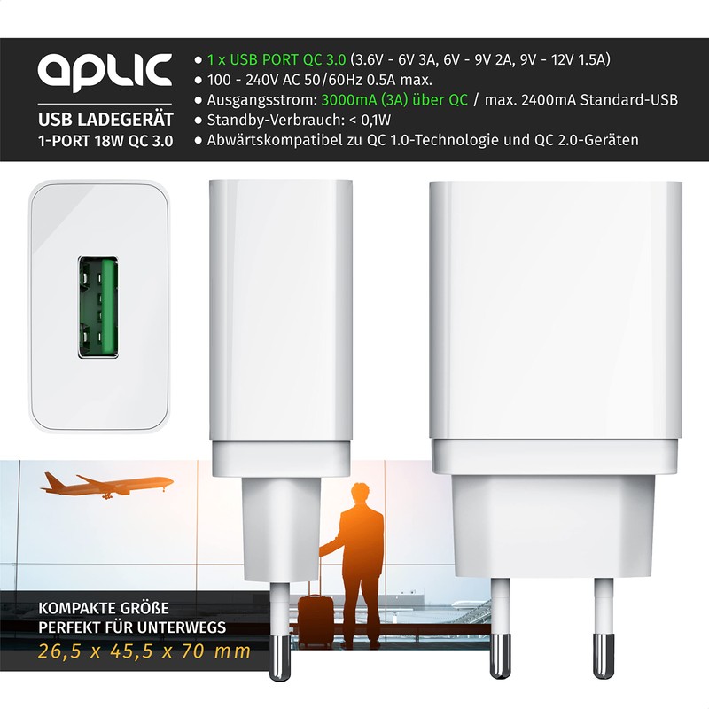 CSL USB Charger 18 W Quick Charge 3.0 - Power