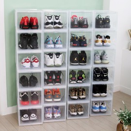 M Living Shoe Carry Premium Shoe Storage Shoe Organizer Organizer Transparent, 01. Front door-transparent / 엠리빙 슈캐리 프리미엄 신발보관함 신발 정리대 정리함 투명, 01.전면도어-투명