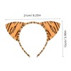Vaguelly 9pcs Leopard Print Cat Ear Headbands Fuzzy Animal Ears