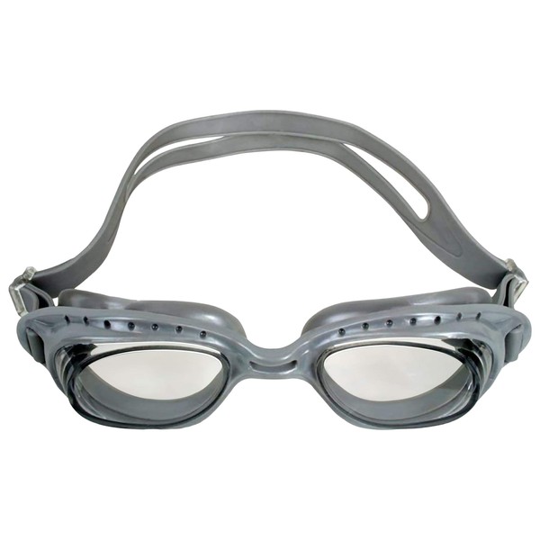 Water Gear Elite Anti-Fog Swim Goggles (Clear/Silver)