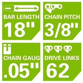 GreenWorks 2904202, Black 18 inches