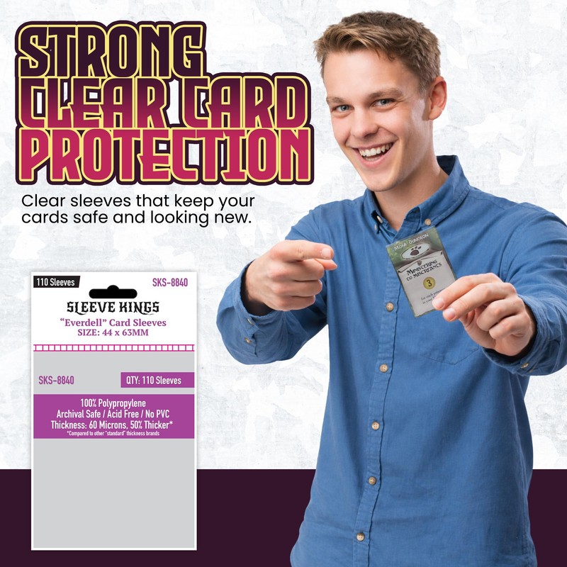 Sleeve Kings Everdell Mini Compatible Card Sleeves – 110 Pack,