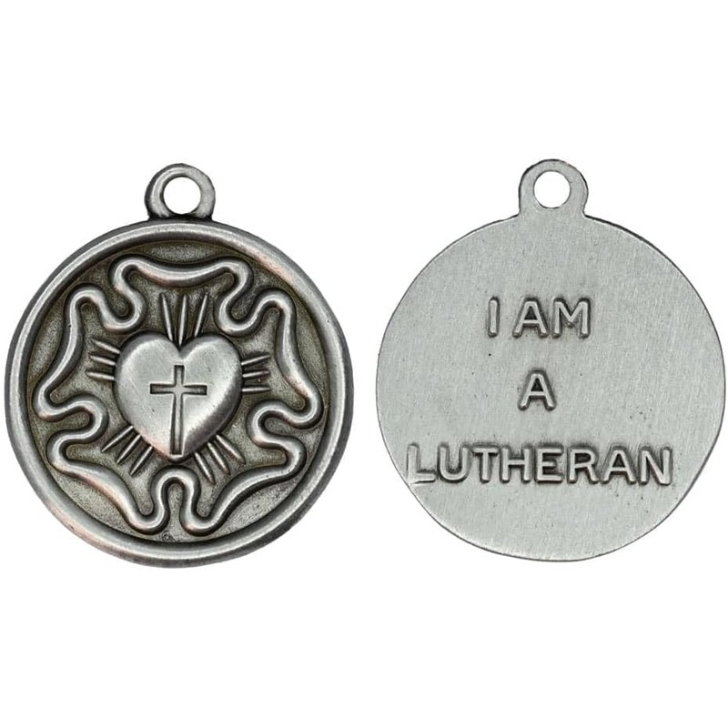 Sterling Gifts Lutheran Rose Necklace. I am a Lutheran Pendant