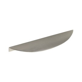 FURNIPART Edge-Bow Handle LA160 mm - Furniture Handle for Screw-On Ideal for Cabinets - Cupboard Handle Width 200 mm Aluminium Stainless Steel Effect
