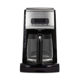 Proctor Silex Platinum Series FrontFill Drip Coffee Maker, Digital & Programmable, 12 Cup Glass Carafe, Black and Silver (43687)