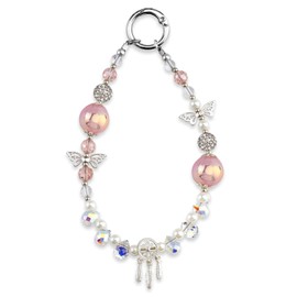 Sparkling Crystal Phone Charms for Women Sparkling Phones Charm Wristlet Keychains Phone Charm Wrist Strap for Women Mom Daughter Friend Birthday Christmas Valentines Hands-Free Wristlet Bracelet Straps