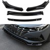 AOKAILI 4PCS Glossy Black Front Bumper Body Kit Chin Spoiler