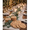 Faithful Panda 100Pcs 4.33" Blank Cork Coasters for Laser Engraving
