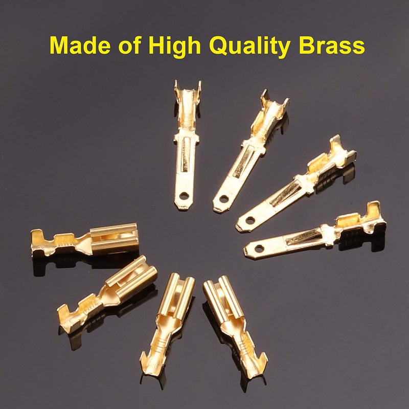 Rantecks ​​380 Pieces 2.8 mm Blade Receptacles Flat Connector Set