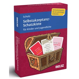 Selbstakzeptanz-Schatzkiste für Kinder und Jugendliche: 120 Karten mit 20-seitigem Booklet in stabiler Box, Kartenformat 5,9 x 9,2 cm (Beltz Therapiekarten)