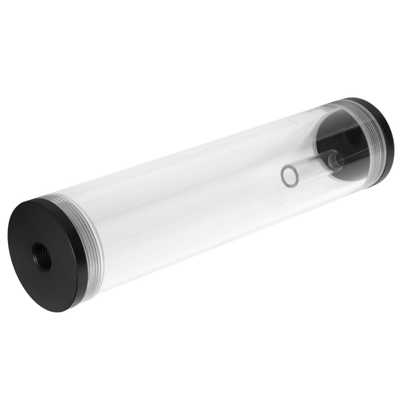 Water Cooling Tank Acrylic Cylindrical 3‑Hole G1/4 Thread Reservoir Computer