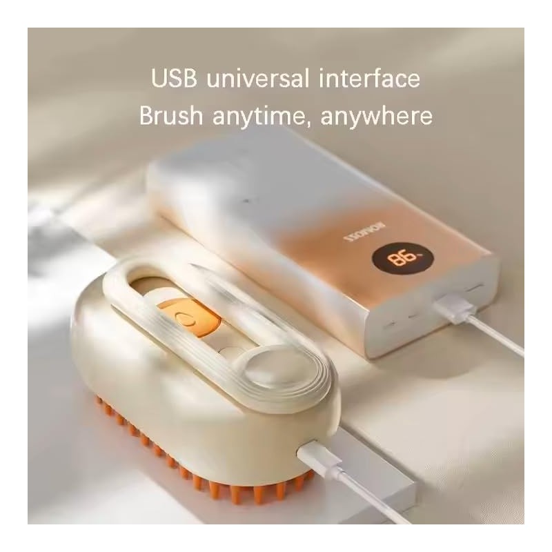 3-in-1 Steam Pet Brush for Cats & Dogs – Self-Cleaning