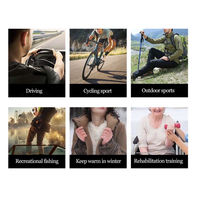1 Pair of Copper Compression Arthritis Gloves Touches Screen Full