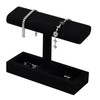 Papten J00302 Wristwatch Stand, For 2 Pieces, Microfiber, Luxury, Stylish,
