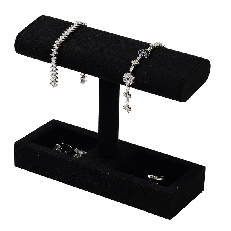 Papten J00302 Wristwatch Stand, For 2 Pieces, Microfiber, Luxury, Stylish,