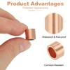 uxcell 1/4"(6mm) Wire Rope Stop Sleeve, Copper Crimping Loops Sleeve