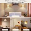 SiJiMingyue Rechargeable Light Bulbs for Non-Hardwired Fixtures, Battery Backup Bulb