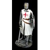 White Knight Templar Figure with Shield and Sword | Templar