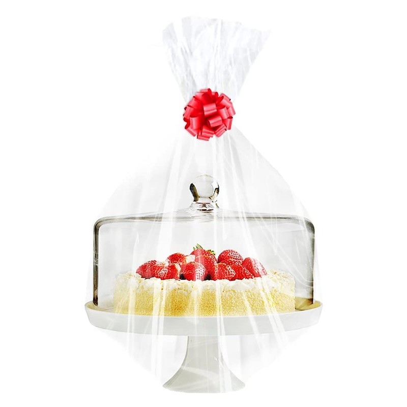 Clear Basket Bags, 24in x 30in Large Clear Cellophane Wrap