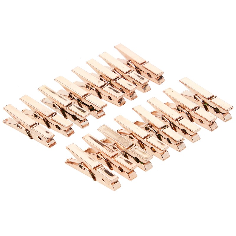 Dovecraft Essentials Metallic Pegs-Rose Gold, Multi Colour, 1