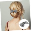 VICASKY Rhinestone Bow Hair Clip for Women Large Spring Claw