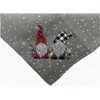 texpot Tablecloth 85 x 85 cm Light Grey Embroidery Gnome