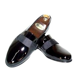 Brentano Tuxedo Black Patent Leather Slip on Shoes (10.5W)