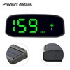 Solar Powered Head Up Display GPS Digital Car Speedometer with