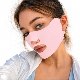 UPF 50+ UV Face Mask for Women - Ice Silk Sun Protection