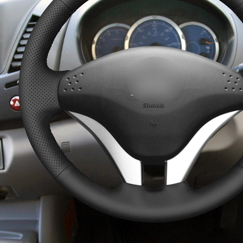 MEWANT Steering Wheel Cover for Mitsubishi L200 2006-2015 Hand Sewing