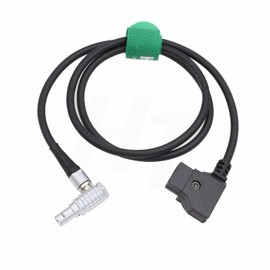 HangTon D-Tap to 0B 2 Pin Male Right Angle Power Cable for Teradek Bolt Bond, Transvideo SmallHD 703 Monitor, Zacuto Viewfinder, Z CAM E2 F6 S6 Camera EVF 45 cm
