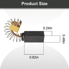 1619X08020 4 Pack Carbon Brushes, Skilsaw Brushes Replacement for Skil HD77 Circular Saw, Fit Bosch RH540M Rotary Hammer & PorterCable 43701PC