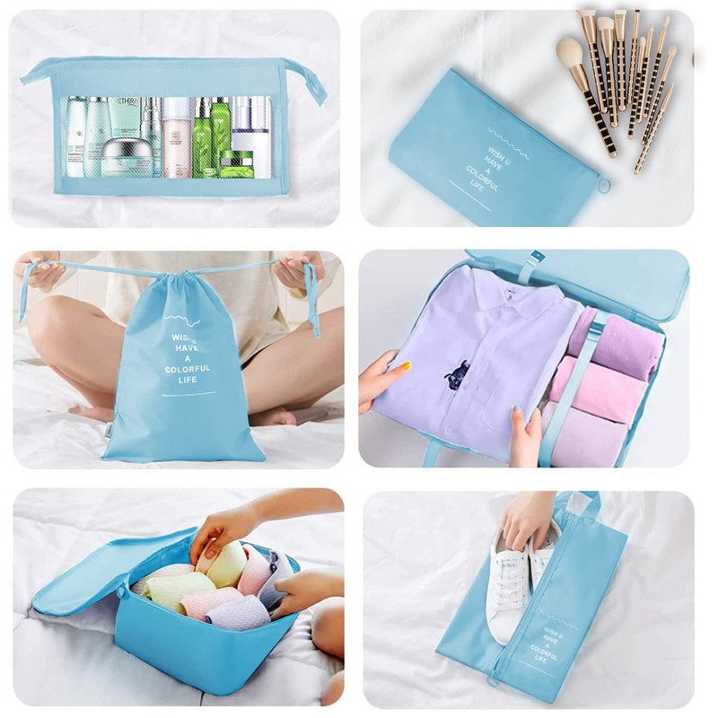 Jsdoin Packing Cubes for Suitcase,9PCS Travel Luggage Packing Organizers for