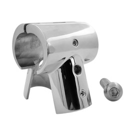 RANYUSS 316SS Heavy Duty Boat Hand Rail Fitting- Polished 90 Degree T/Tee Hinged/Split Fitting for7/8IN Tube or Pipe