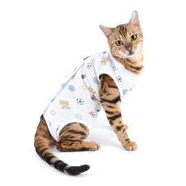 SELMAI Medical Pet Shirt Cat Bodysuit for Dogs After Surgery Dog Castration Soft Cotton E-Collar Alternative for Pets Nursing Clothing Wound Protection Prevent Licking Skin Diseases Blue M