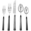 Hampton Forge Argent Emma Gunmetal 5-Piece Flatware Place Setting,