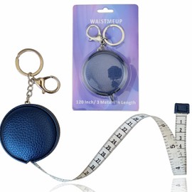 Tape Measure for Body Measuring Tape Double Scale Body Sewing Flexible Ruler for Medical Body Measurement Tailor Craft Ruler, Retractable Key Chain Mini Tape Measure 120 Inches/300cm (Royal Blue)