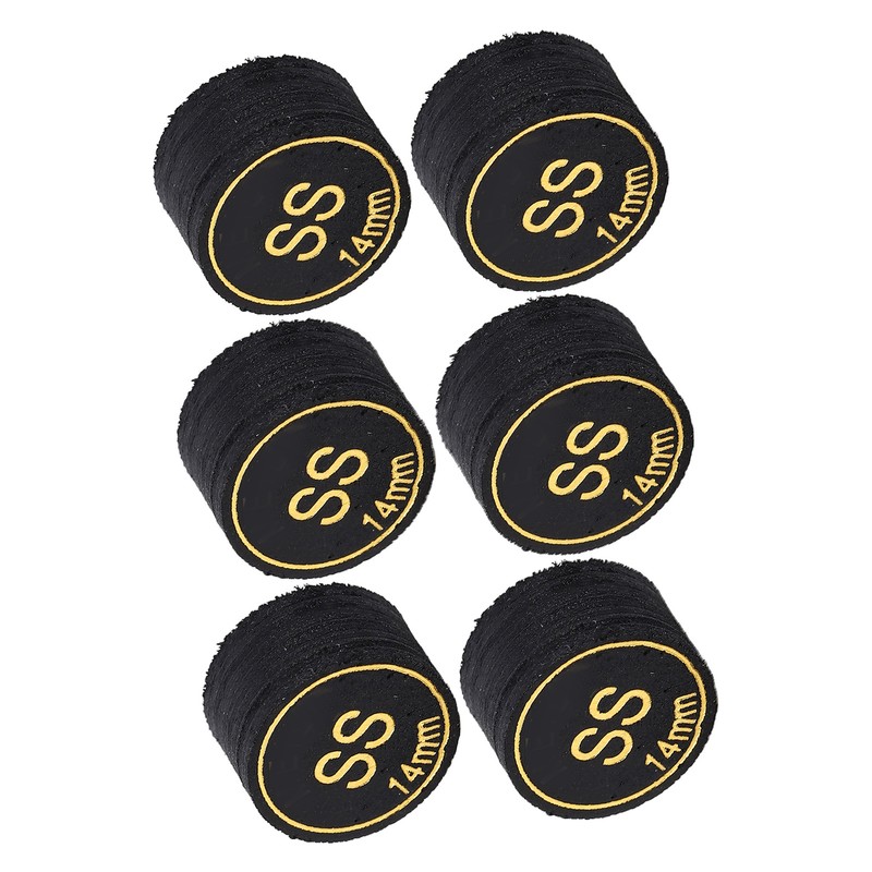 6pcs Pool Cue Tips Professional Multi Layers Billiard Pool Cue