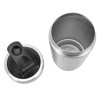 Protein Shaker Bottle with Scale Portable Stainless Steel Double Section