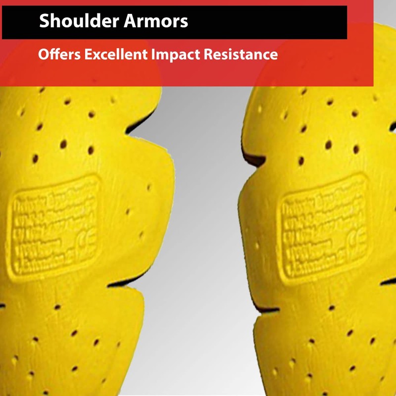 5-PC Triple Density CE Removable Armor For Motorcycle Street Biker