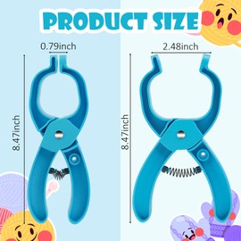 Safety Eye Tool Auxiliary Tool for Attaching Safety Eyes, Eye Snapper Crochet Tools for Amigurumi Crochet & Stuffed 5-30mm Animal Eye Making Supplies Tool, Safety Eye Pliers for Crocheting, Blue