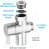 Roscid 3 Way Shower Diverter Valve, Solid Brass Shower Diverter